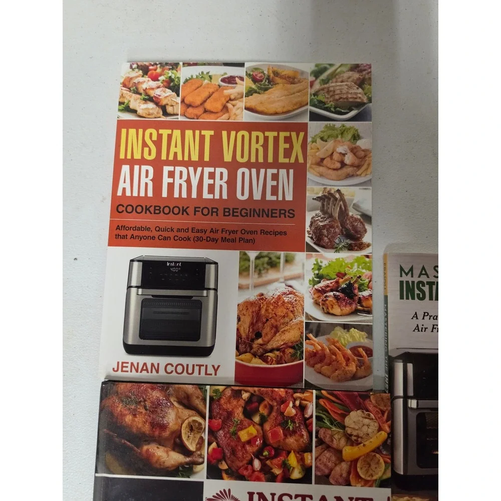 Instant Vortex Air Fryer Oven Cookbook Set 3 Books Beginner Guide 7-in-1 Tips